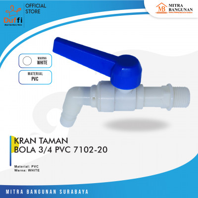 KRAN TAMAN BOLA 3/4 PVC 7102-20